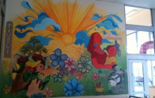 Cool new mural at Giant