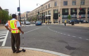 Baby steps at fixing 14th Street traffic? Painting lines for traffic at 14th and Monroe