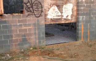 Holy crap! Progress on Bacon Funeral Home!